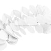 3.6m Four Leaf Clover String Tissue Paper Flower Garland Backdrop - White