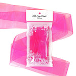 Cerise Organza Sheer Ribbon