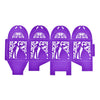 Purple Bride & Groom Luxury Favour Boxes With Organza Ribbons - 20 pcs