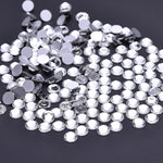 Crystal Clear Premium Glass Crystal Beads Flat Back Rhinestone Diamante - 1440 pcs
