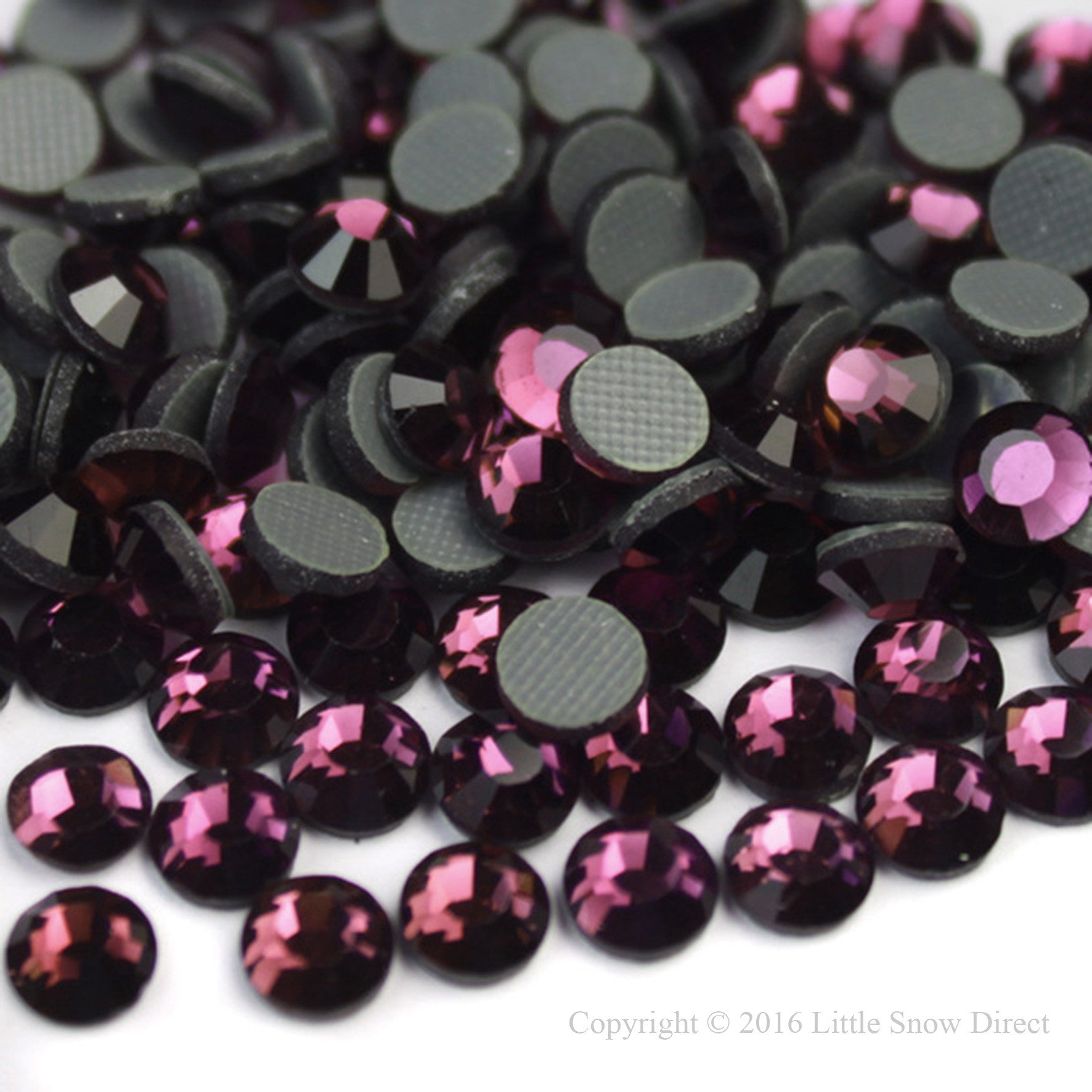 Amethyst Hot Fix Crystal Iron On Rhinestones Gems