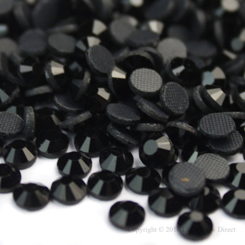 Black Hot Fix Crystal Iron On Rhinestones Gems