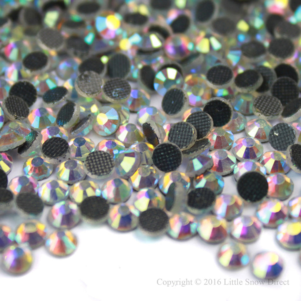 Crystal AB Hot Fix Crystal Iron On Rhinestones Gems