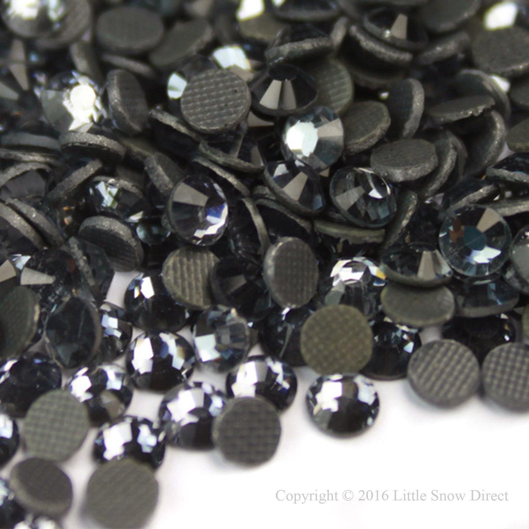 Grey Hot Fix Crystal Iron On Rhinestones Gems