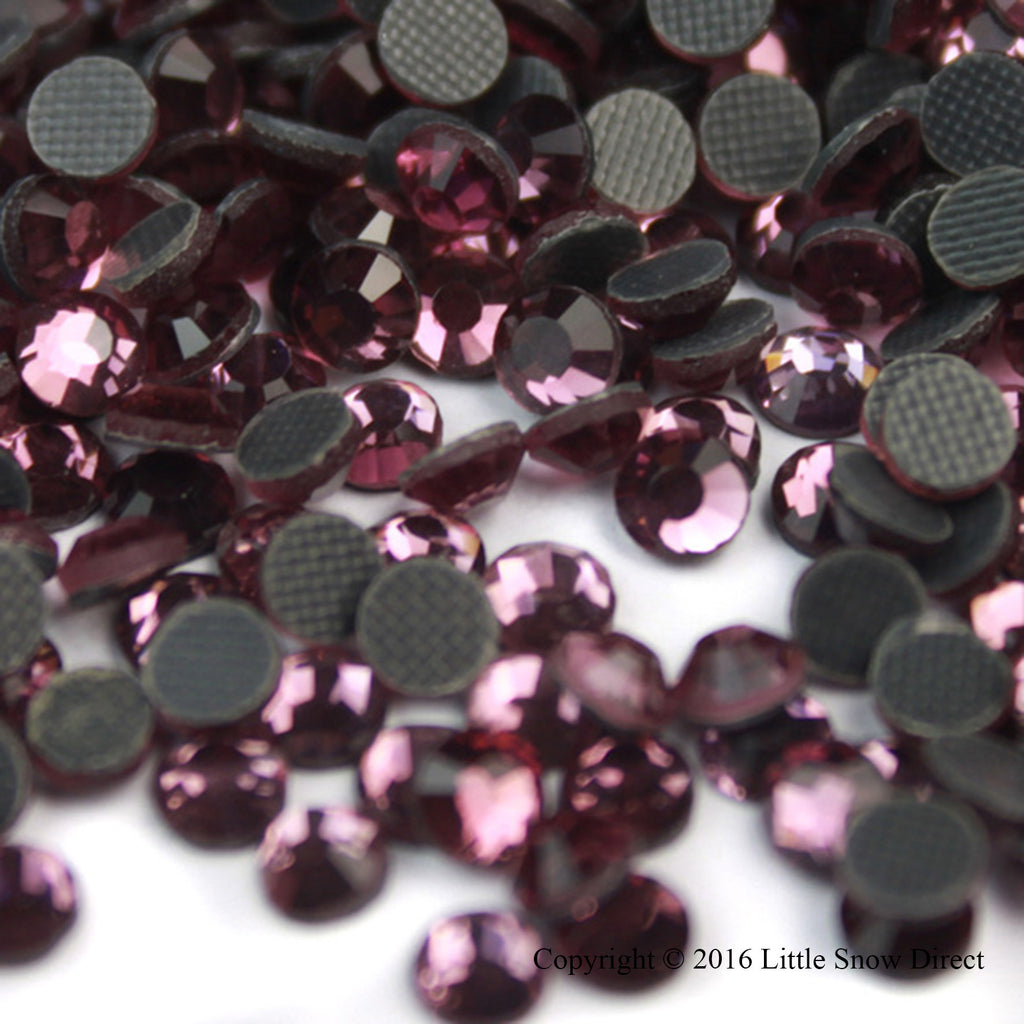 Lilac Hot Fix Crystal Iron On Rhinestones Gems