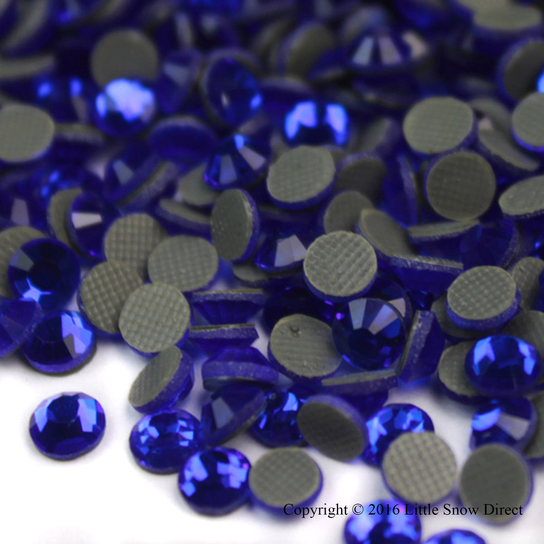 Royal Blue Hot Fix Crystal Iron On Rhinestones Gems