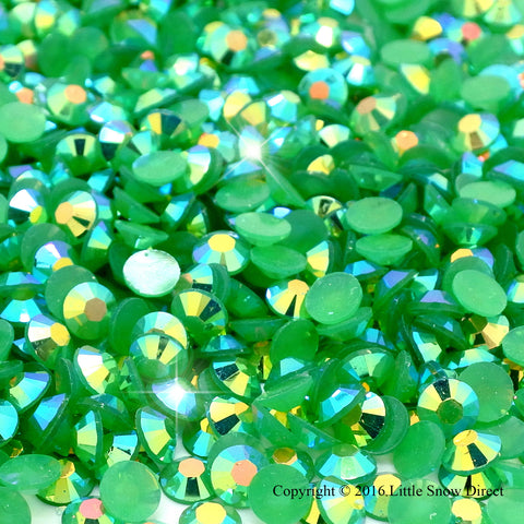 Emerald Jelly Rhinestone Flat Back Diamante Gems - 1000 pcs