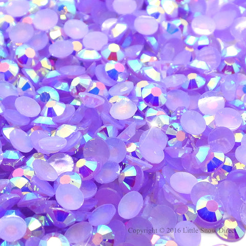 Lilac Jelly Rhinestone Flat Back Diamante Gems - 1000 pcs