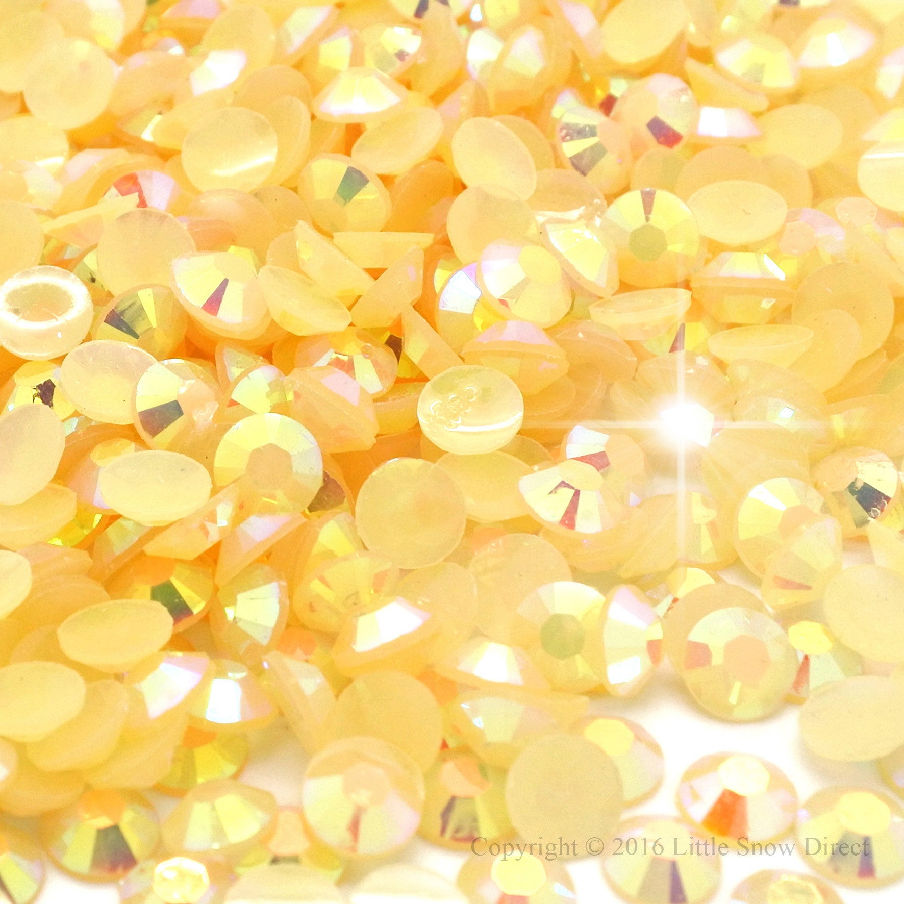Peach Jelly Rhinestone Flat Back Diamante Gems - 1000 pcs