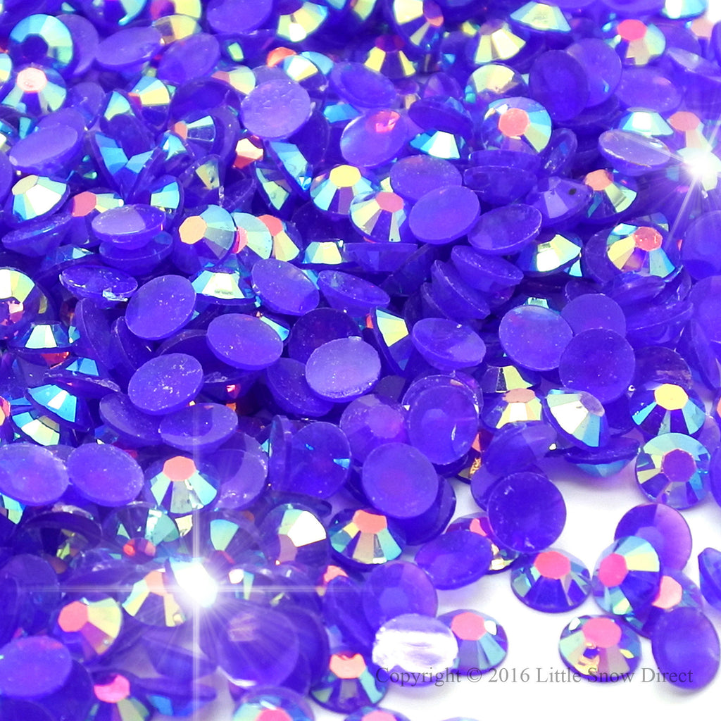 Purple Jelly Rhinestone Flat Back Diamante Gems - 1000 pcs