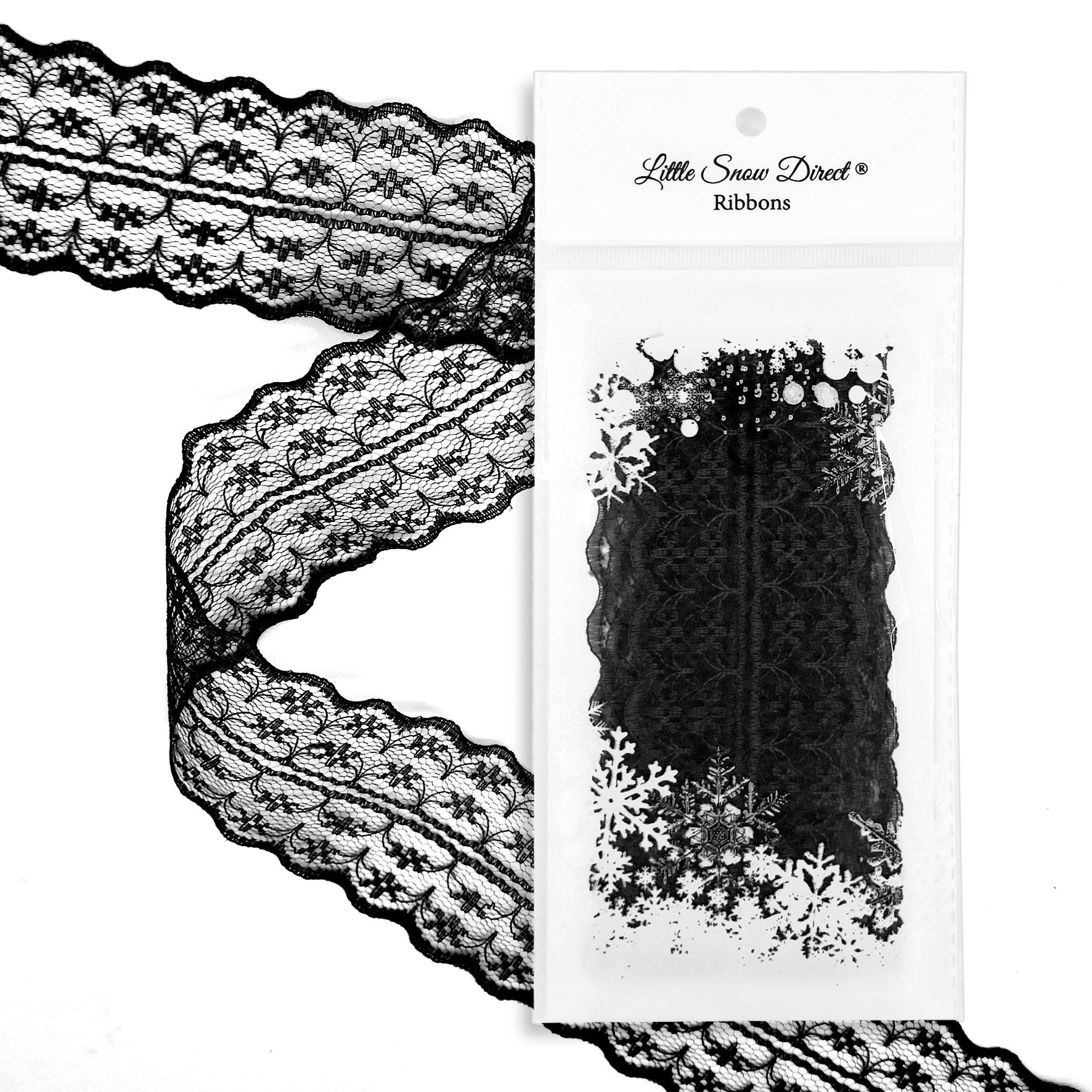 Black 47mm Vintage Style Lace