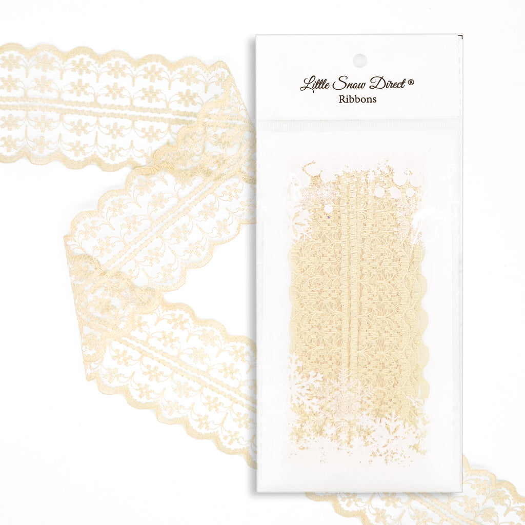 Cream 47mm Vintage Style Lace