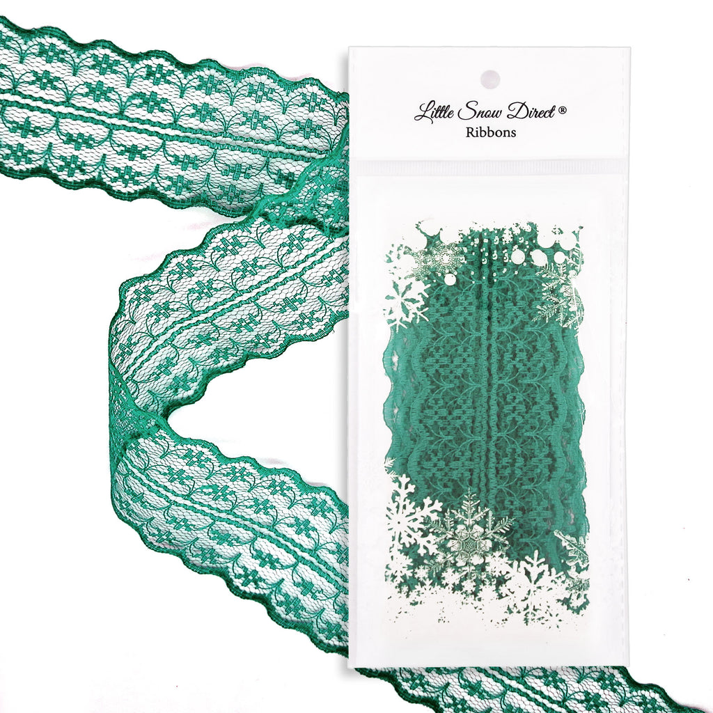 Forest Green 47mm Vintage Style Lace