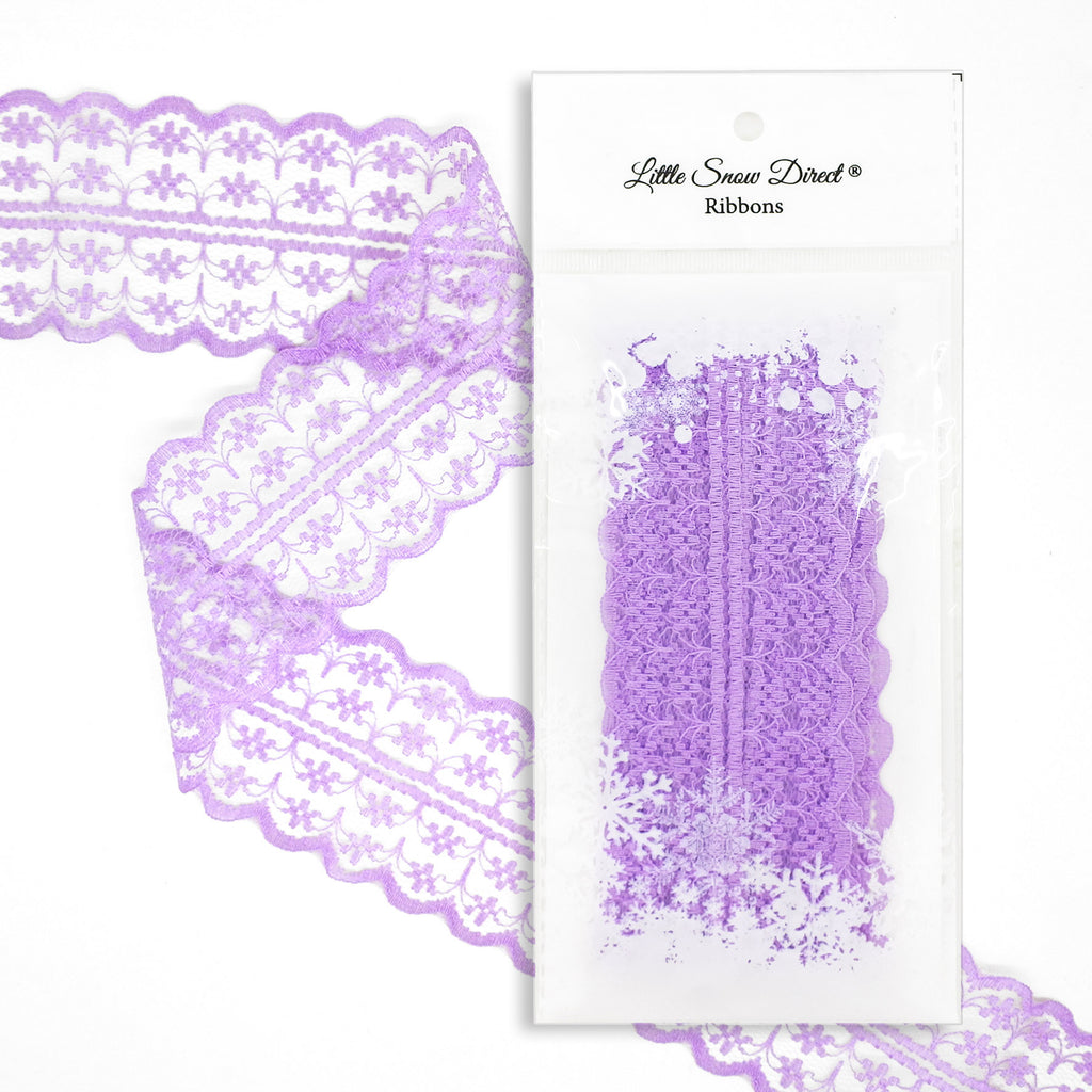 Lilac 47mm Vintage Style Lace