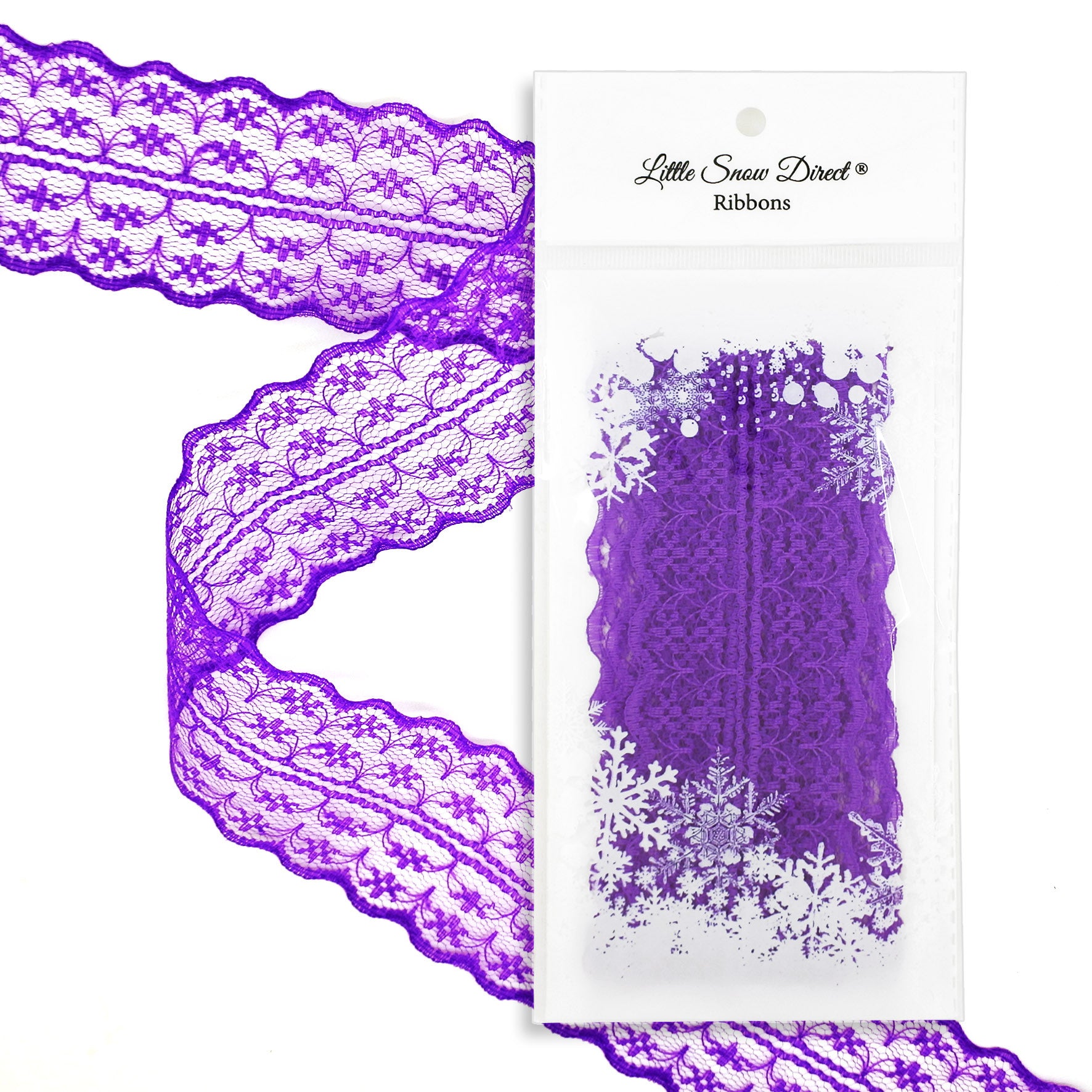 Purple 47mm Vintage Style Lace