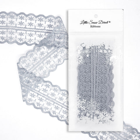 Silver Grey 47mm Vintage Style Lace