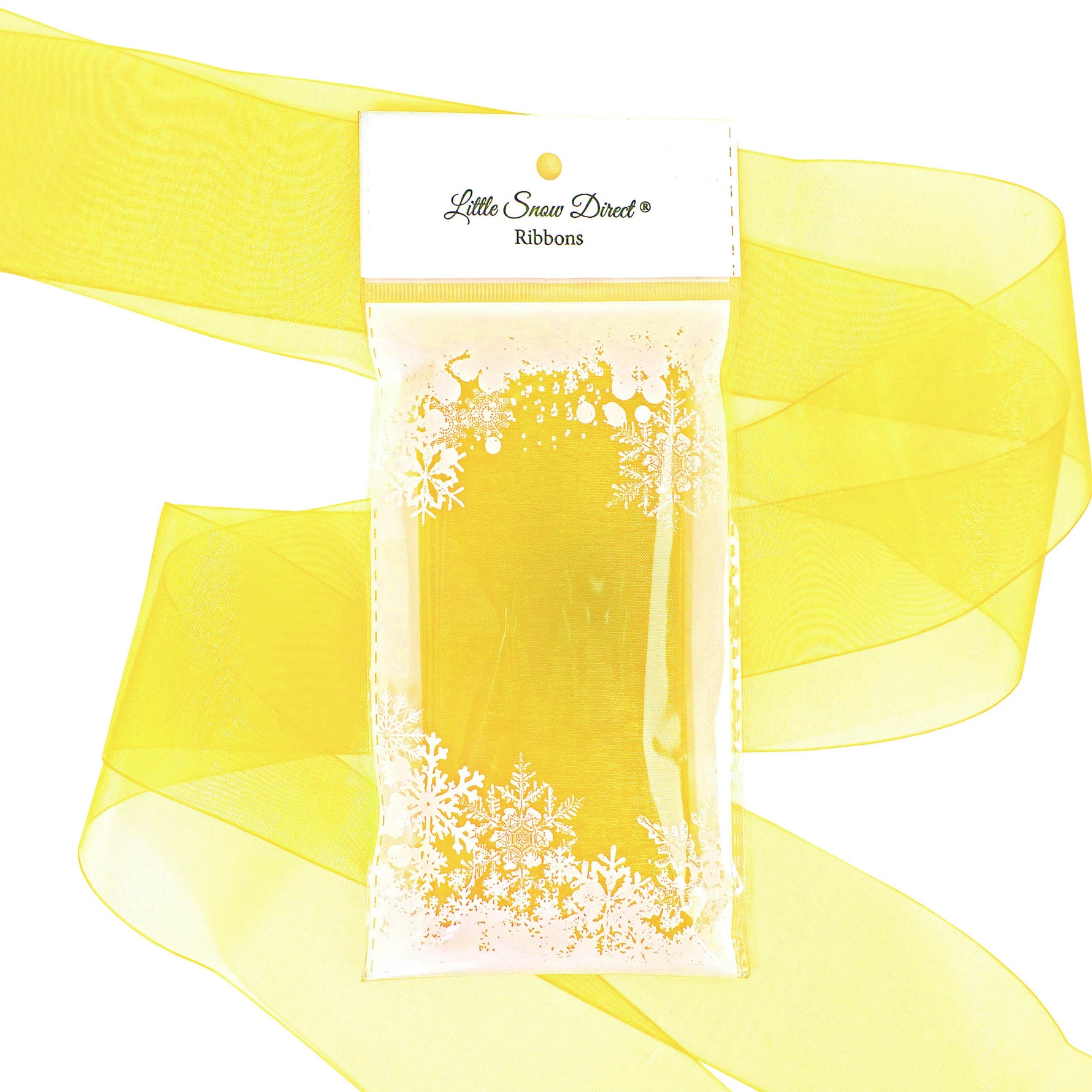 Lemon Organza Sheer Ribbon