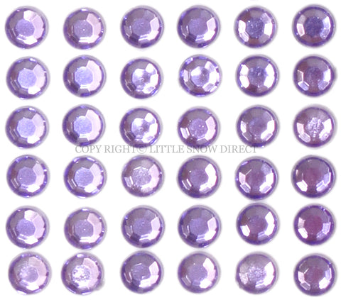Lilac Self-Adhesive Stick On Rhinestone Gems (200pcs)