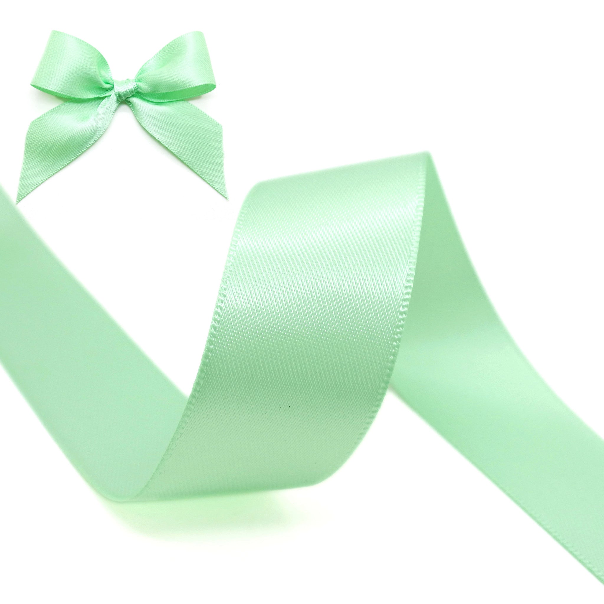 Mint Double Sided Satin Ribbon