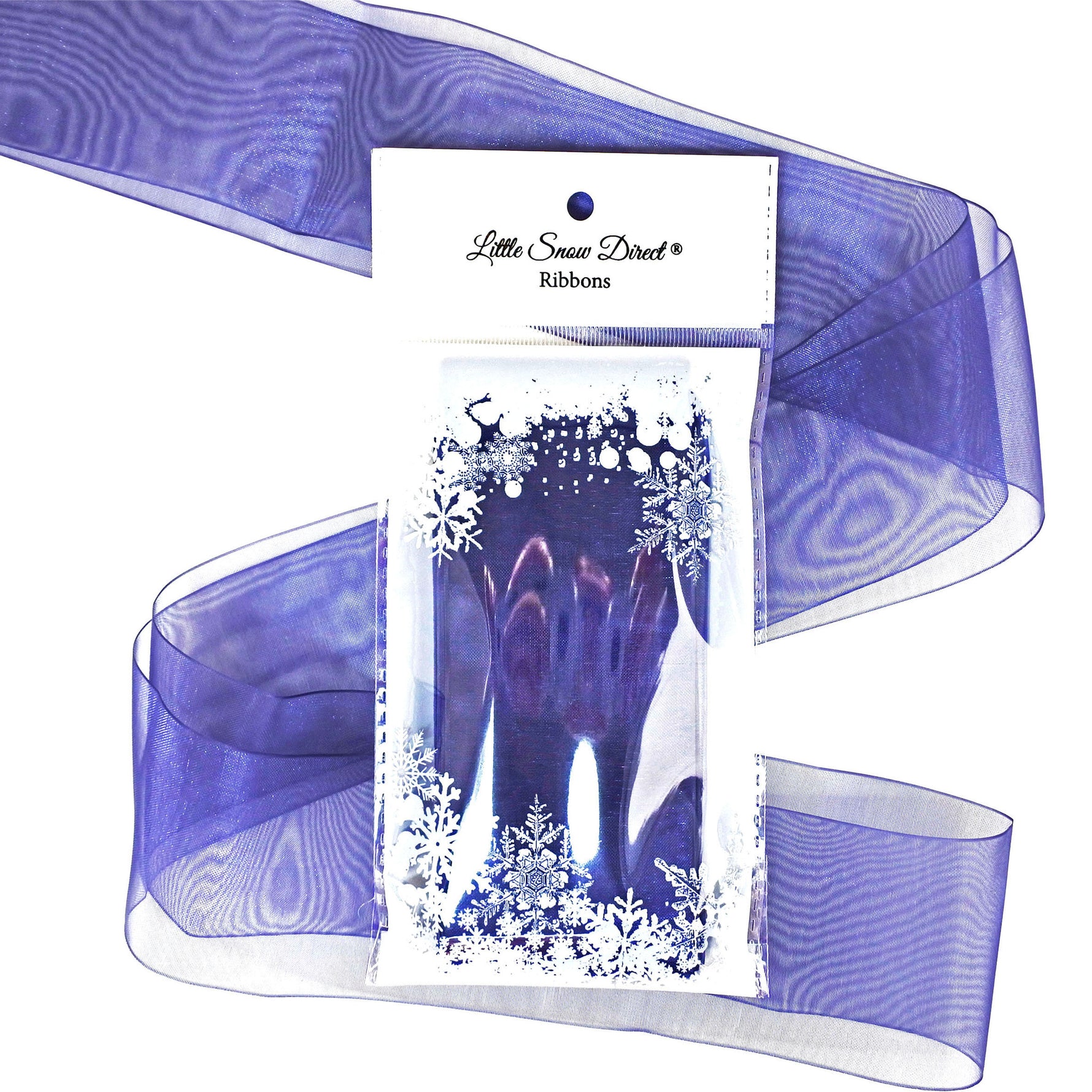 Navy Organza Sheer Ribbon