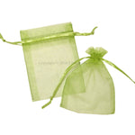 Kiwi Organza Favour Bags - Pack of 10