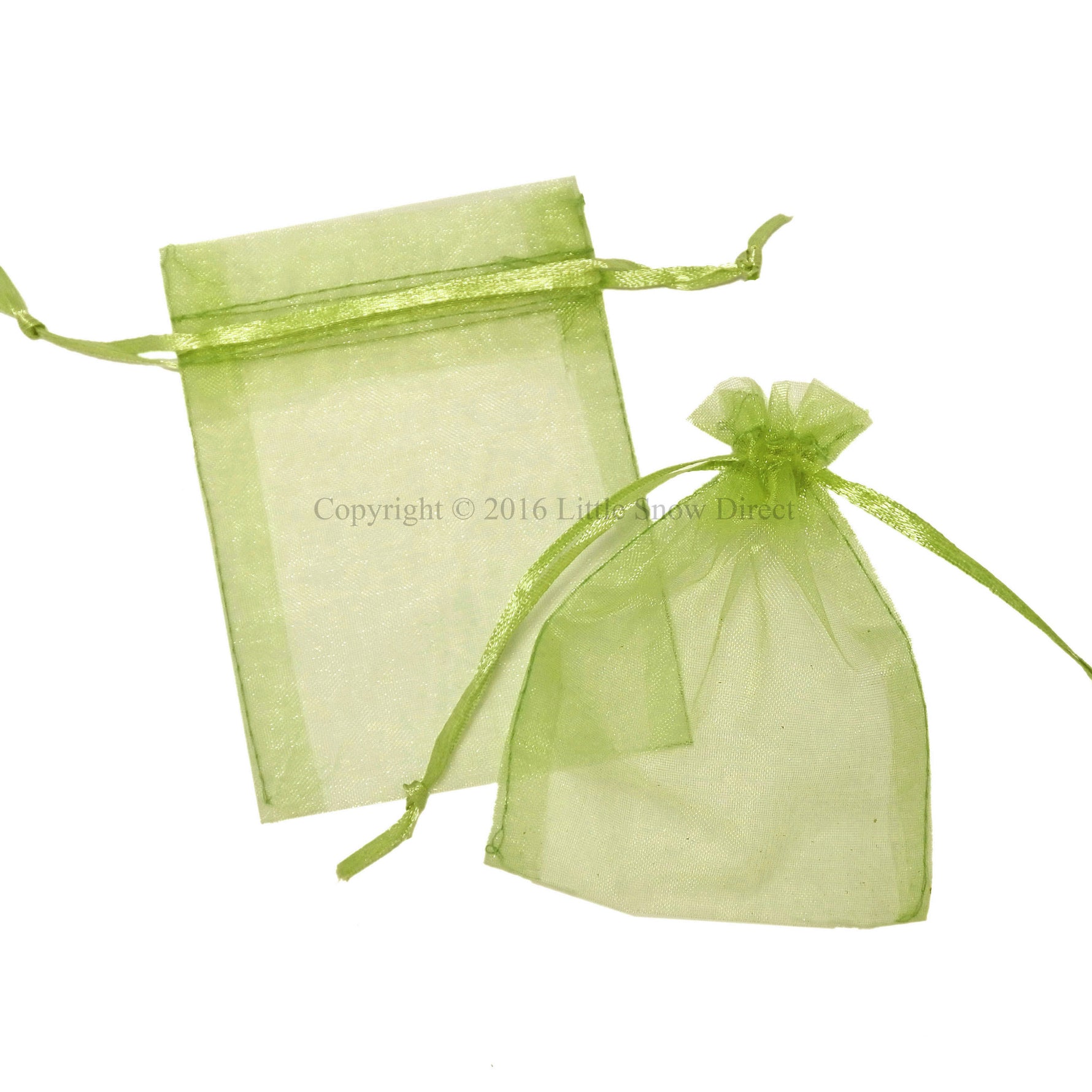 Kiwi Organza Favour Bags - Pack of 10