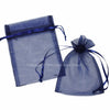 Navy Organza Favour Bags - Pack of 10