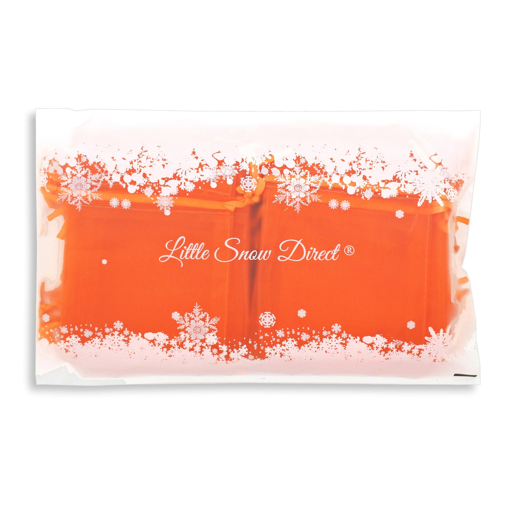 Orange Organza Favour Bags - Pack of 10
