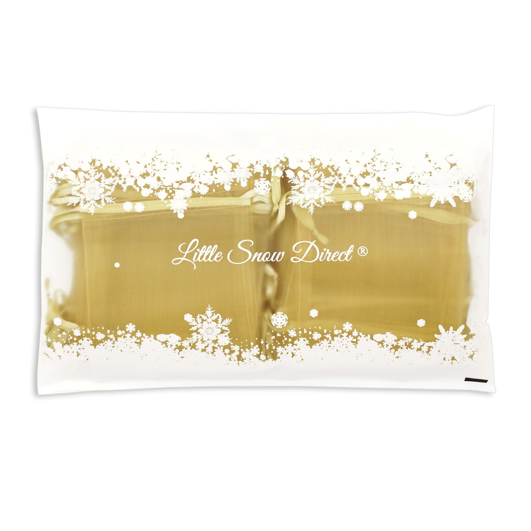 Gold Organza Favour Bags - Pack of 10