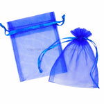 Royal Blue Organza Favour Bags - Pack of 10
