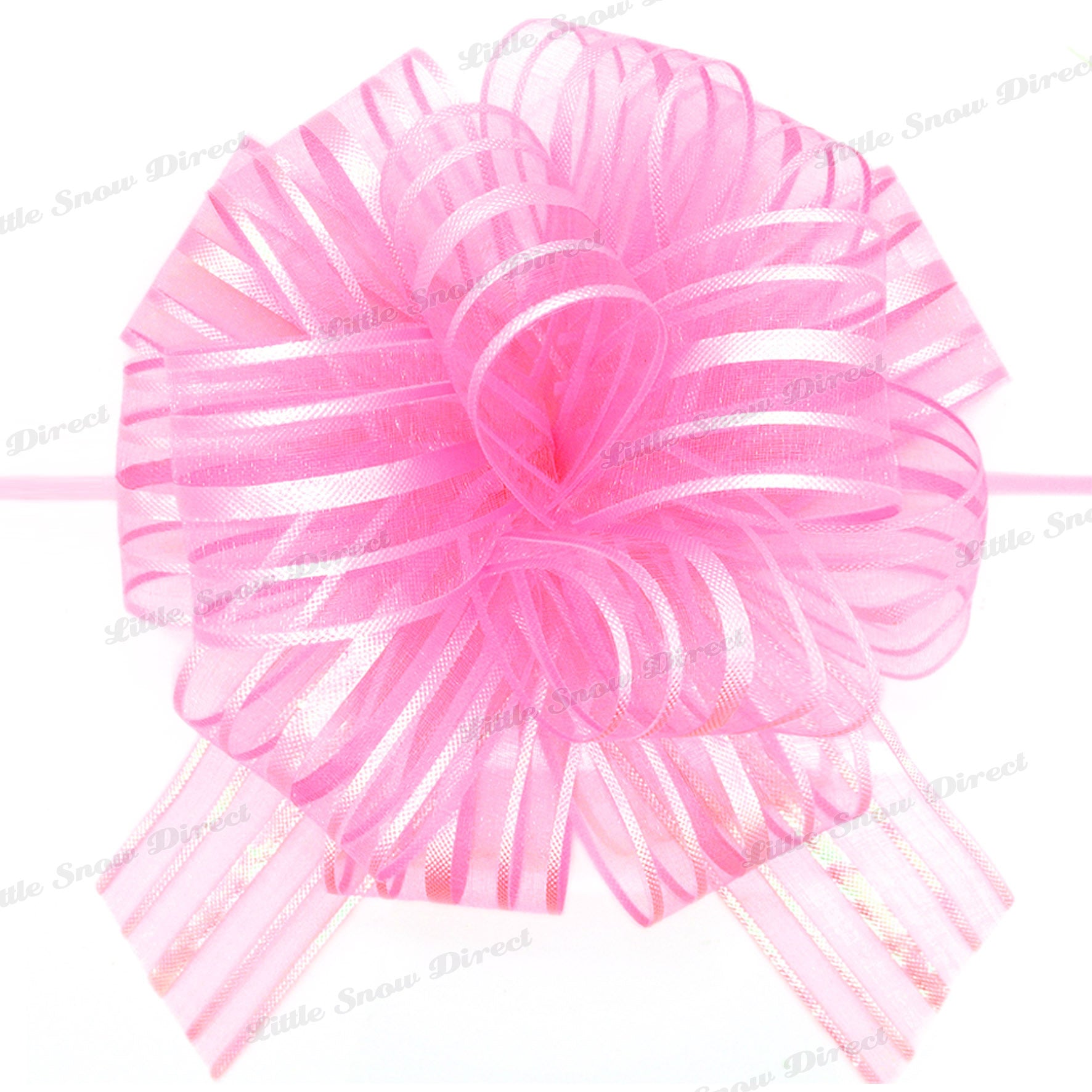 Baby Pink Organza Ribbon Pull Bow