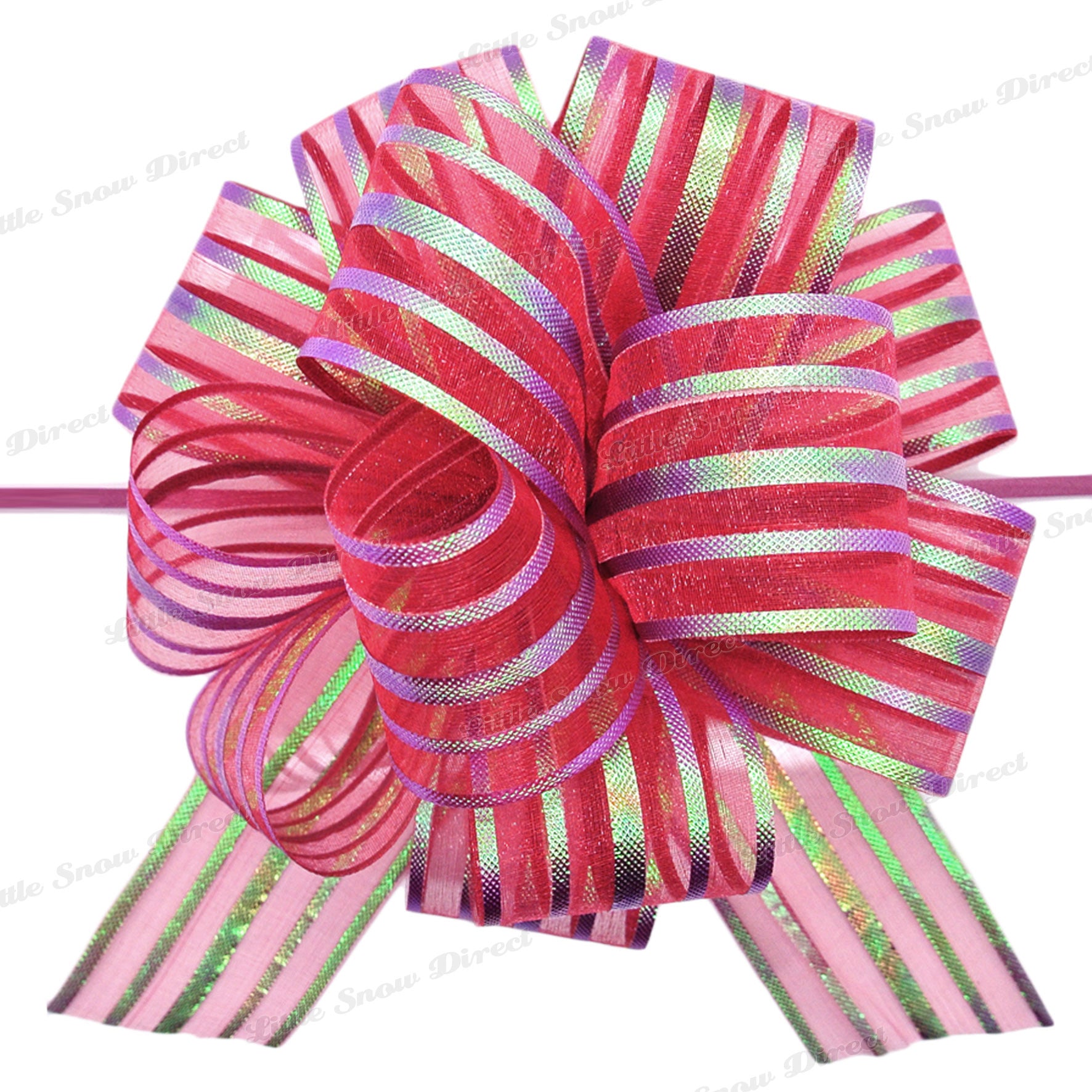 Dark Red Organza Ribbon Pull Bow