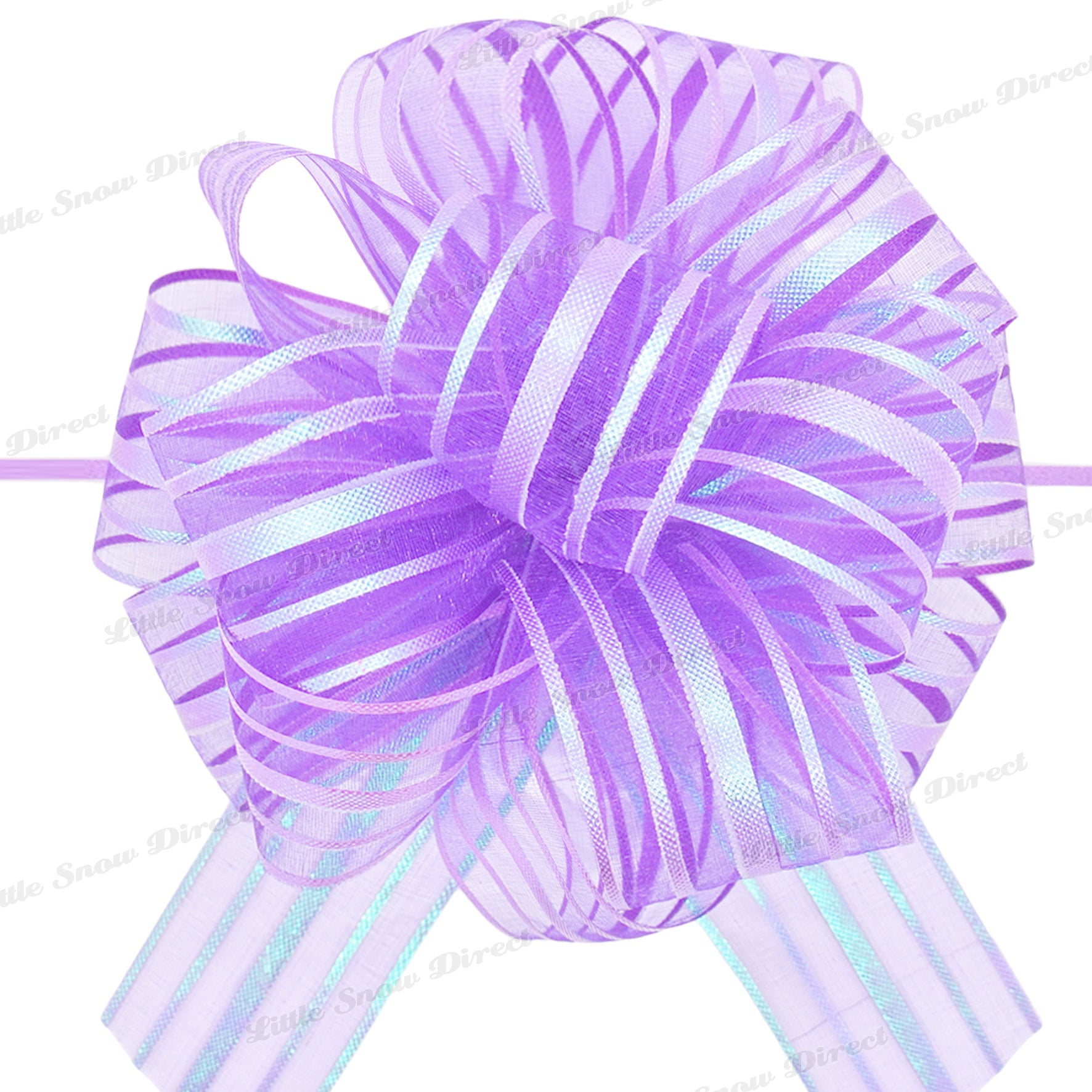 Lilac Organza Ribbon Pull Bow