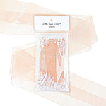 Petal Peach Organza Sheer Ribbon