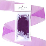 Plum Organza Sheer Ribbon