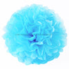 Baby Blue Tissue Paper Pompoms Flower Ball (Single Pack)