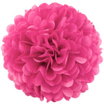 Cerise Tissue Paper Pompoms Flower Ball (Single Pack)