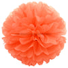 Orange Tissue Paper Pompoms Flower Ball (Single Pack)
