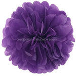Purple Tissue Paper Pompoms Flower Ball (Single Pack)