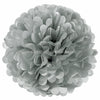 Silver Tissue Paper Pompoms Flower Ball (Single Pack)