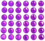 Purple Self-Adhesive Stick On Rhinestone Gems (200pcs)