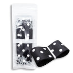 Black 38mm Polka Dot Grosgrain Ribbon