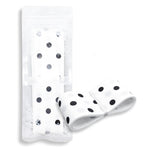 White 38mm Polka Dot Grosgrain Ribbon