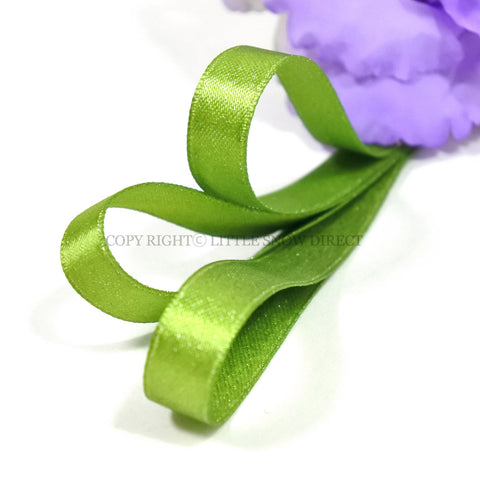 Apple Green Luxury Design Glitter Satin Ribbon-1Metre