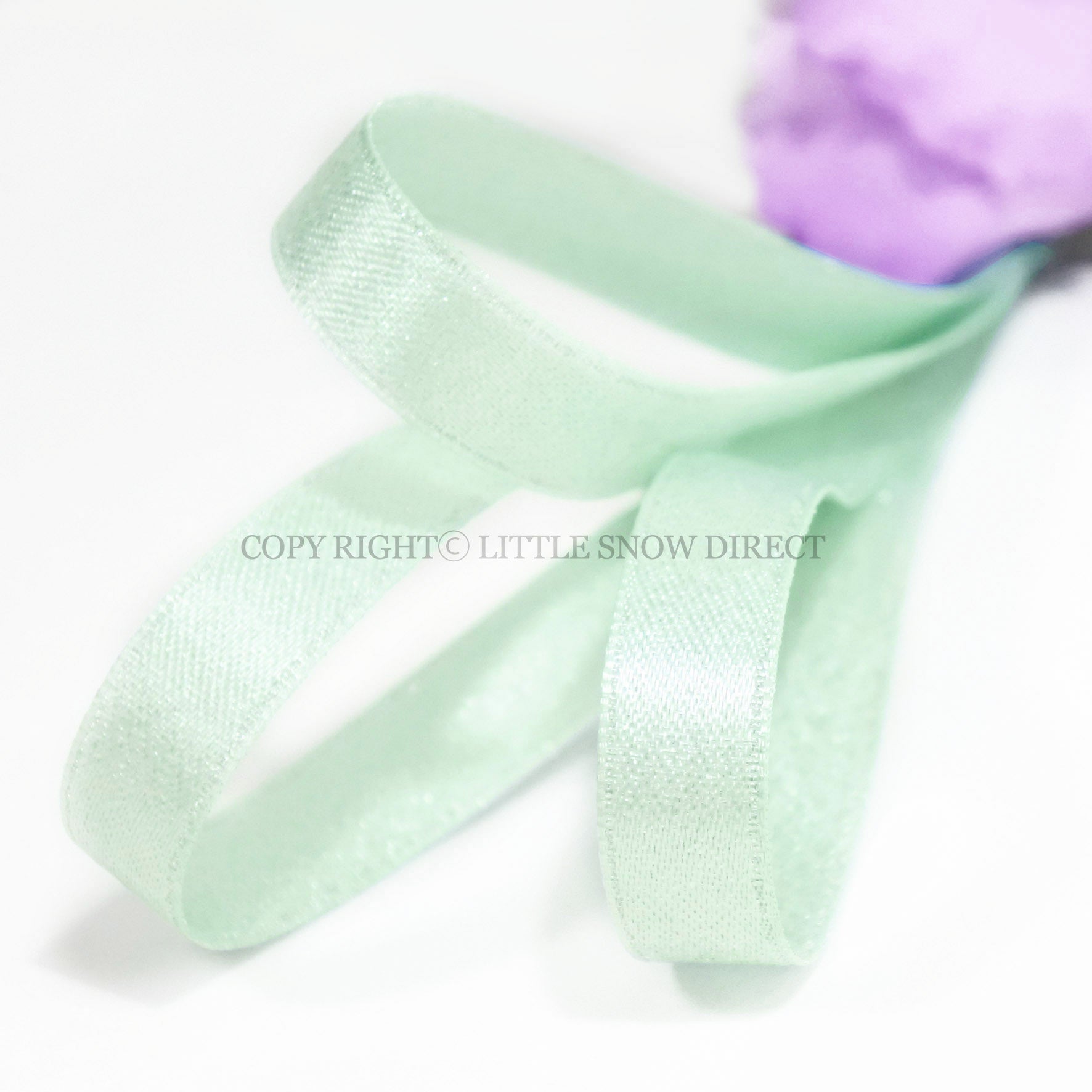 Mint Luxury Design Glitter Satin Ribbon-1Metre