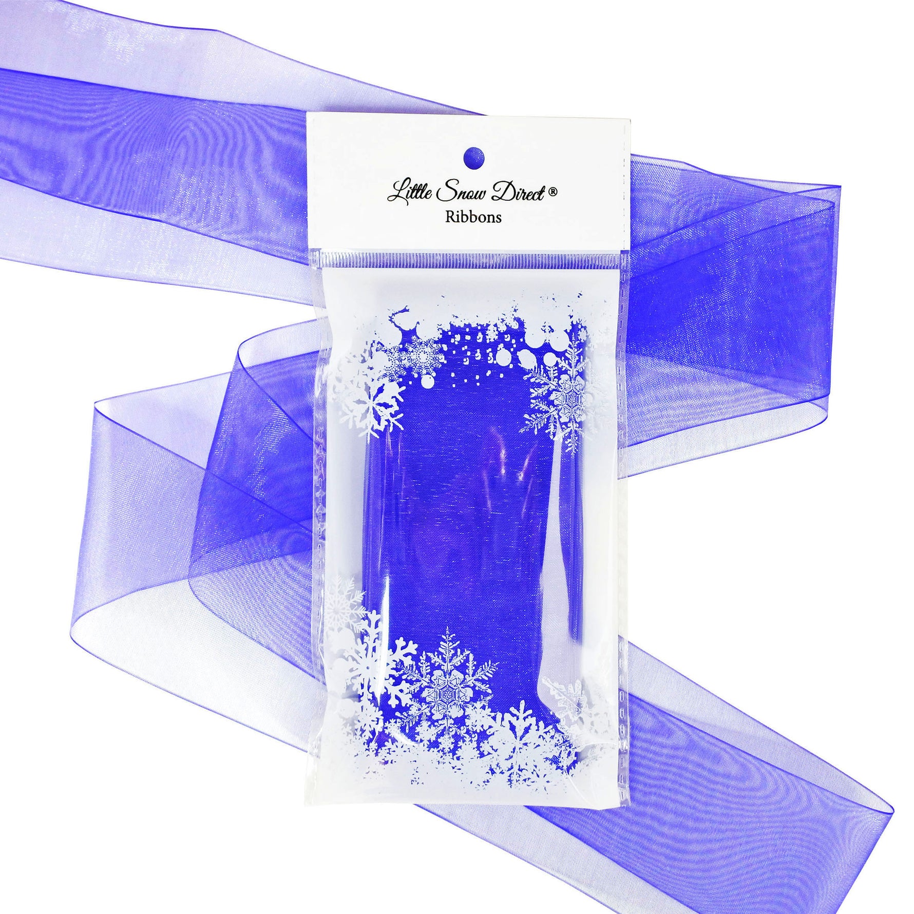Royal Blue Organza Sheer Ribbon