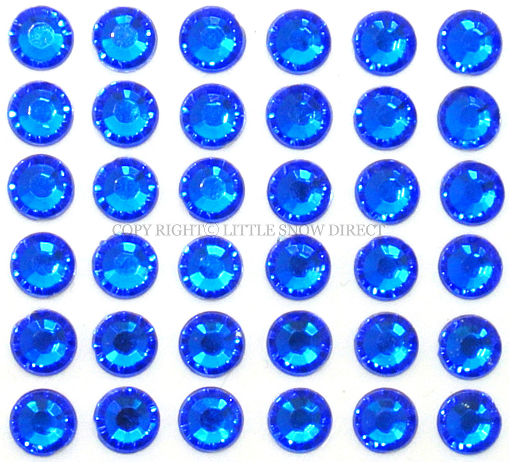 Royal Blue Self-Adhesive Stick On Rhinestone Gems (200pcs)