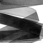 Black Organza Sheer Ribbon