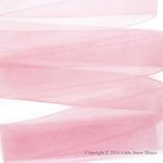 Baby Pink Organza Sheer Ribbon