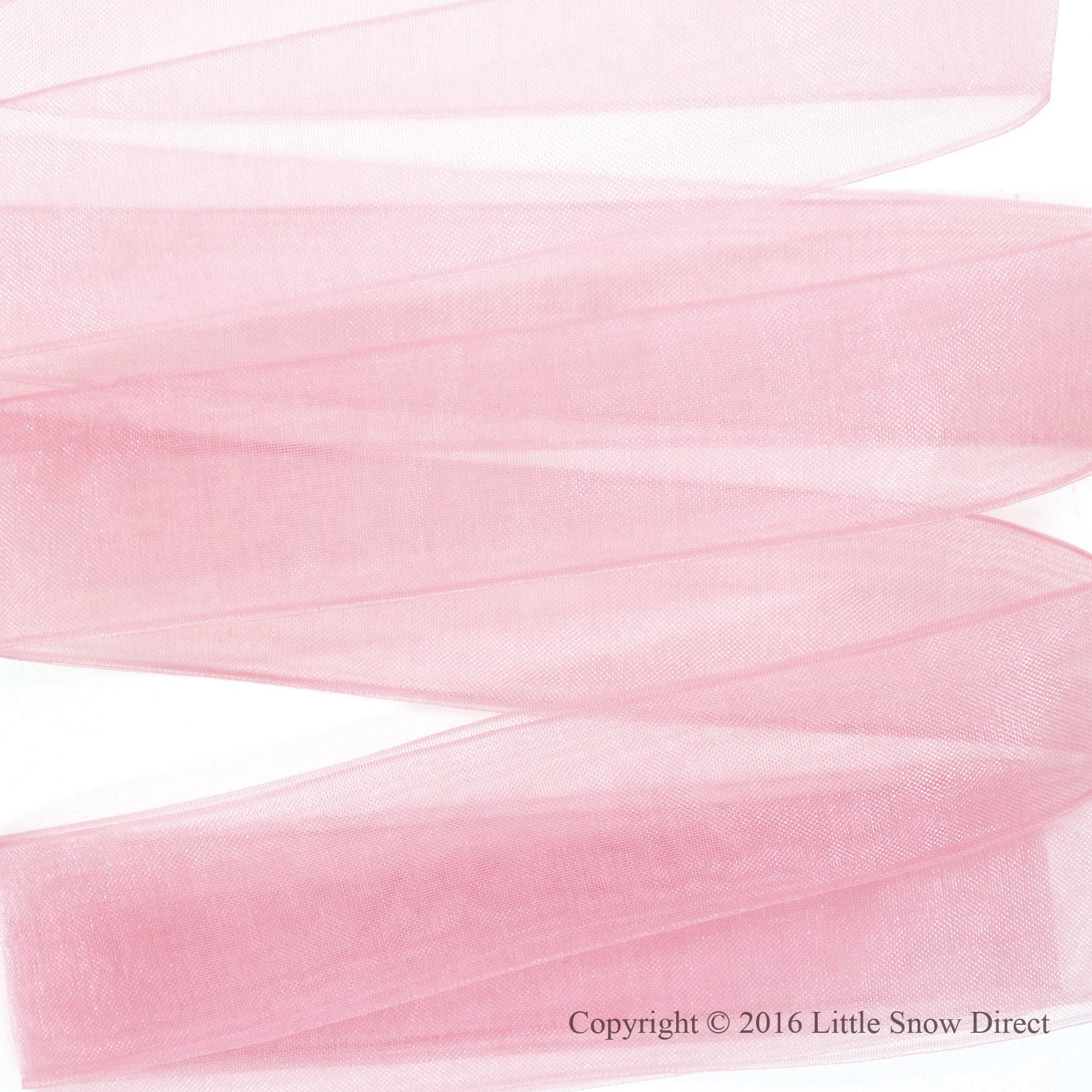 Baby Pink Organza Sheer Ribbon